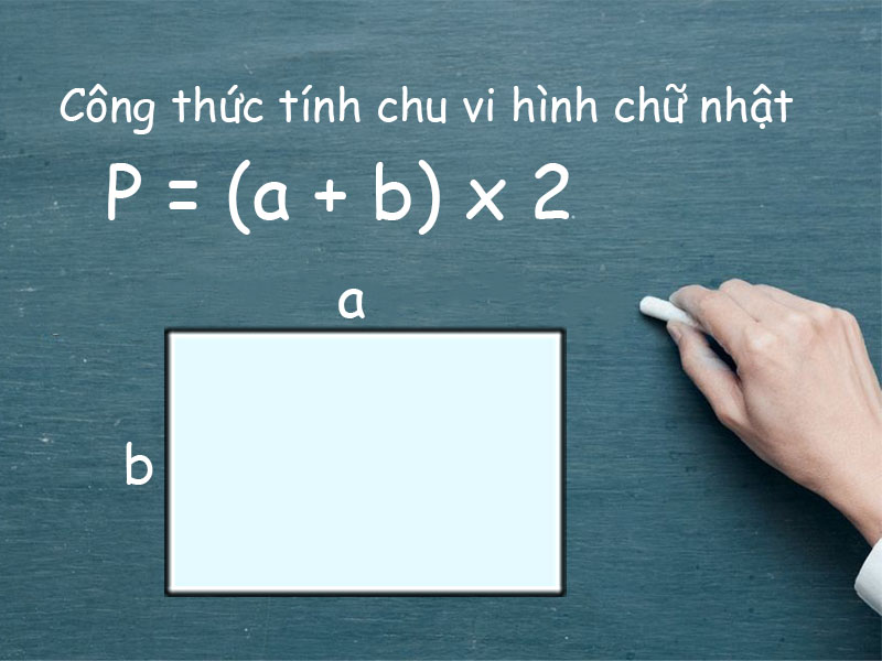 Công thức tính chu vi hình chữ nhật